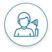 Person with megaphone icon for announcements