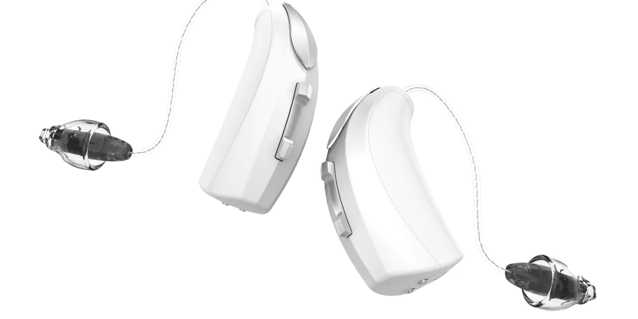 Starkey Genesis AI hearing aids featuring modern design and advanced technology