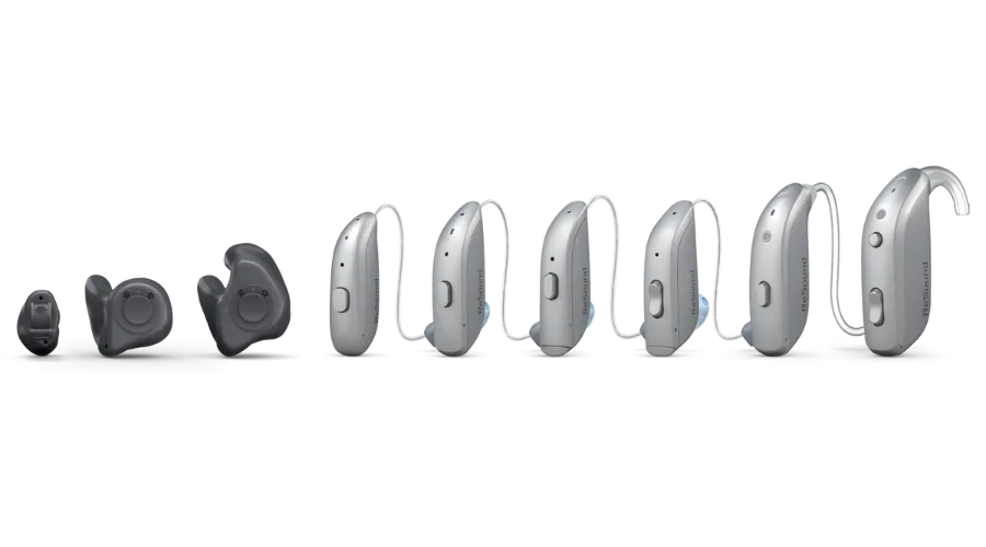 ReSound Omnia lineup from in-ear to behind-the-ear styles