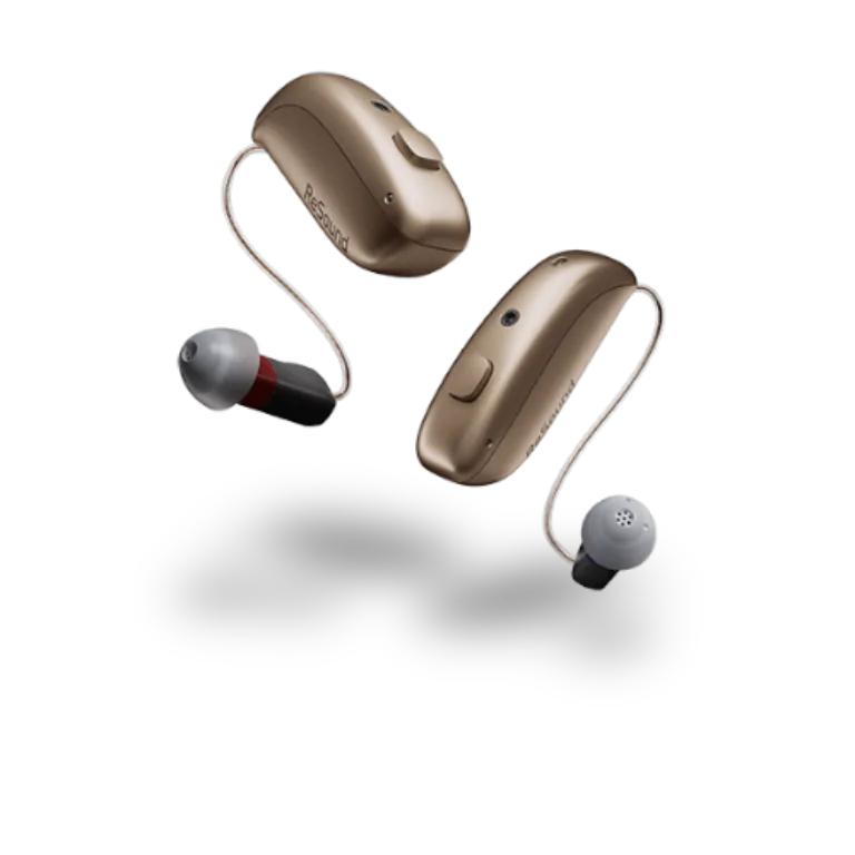 ReSound Vivia bronze behind-the-ear hearing aids