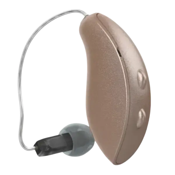 Starkey G Series AI rose gold receiver-in-canal hearing aid