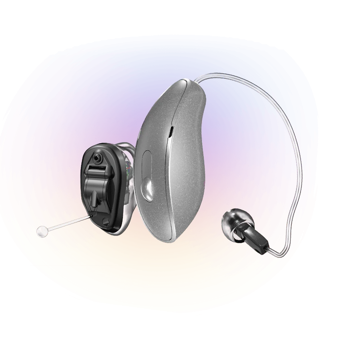 Starkey Genesis AI hearing aids showing IIC and RIC styles
