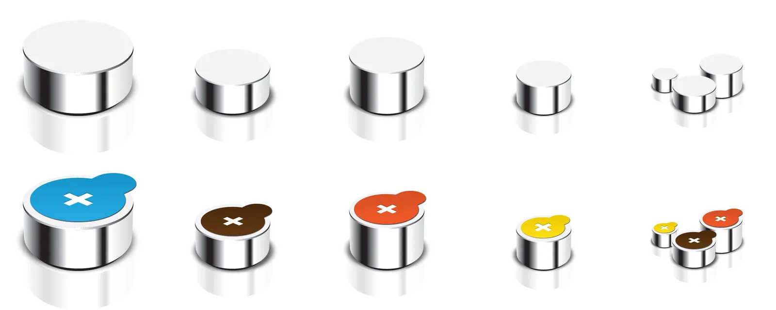 Hearing aid batteries with color-coded packaging