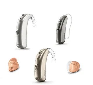Phonak hearing aids collection in various styles and colors