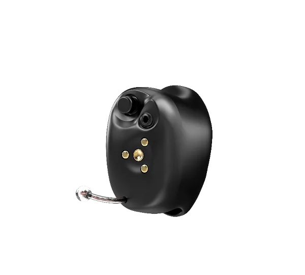 Starkey Signature Series completely-in-canal hearing aid in black